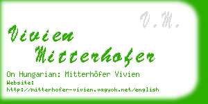 vivien mitterhofer business card