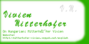 vivien mitterhofer business card